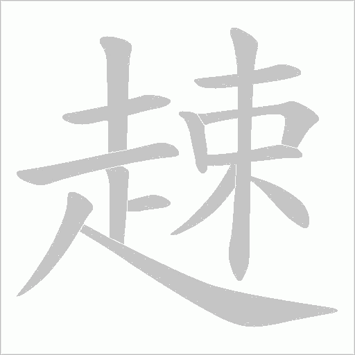 趚字笔顺动画
