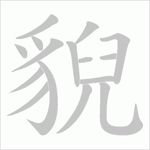貎字笔顺动画