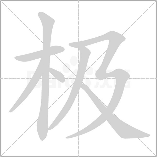 极字笔顺动画