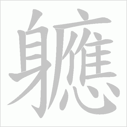 軈字笔顺动画
