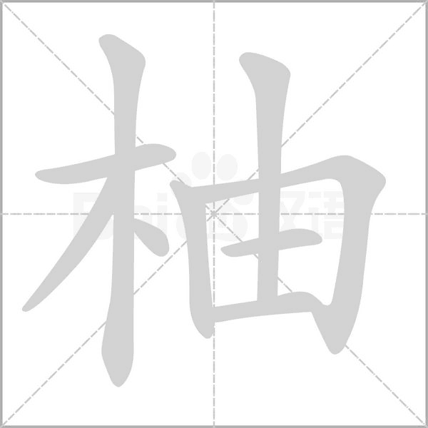 柚字笔顺动画