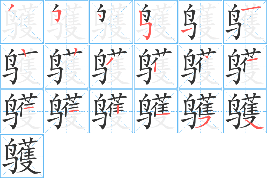鹱字笔顺写法
