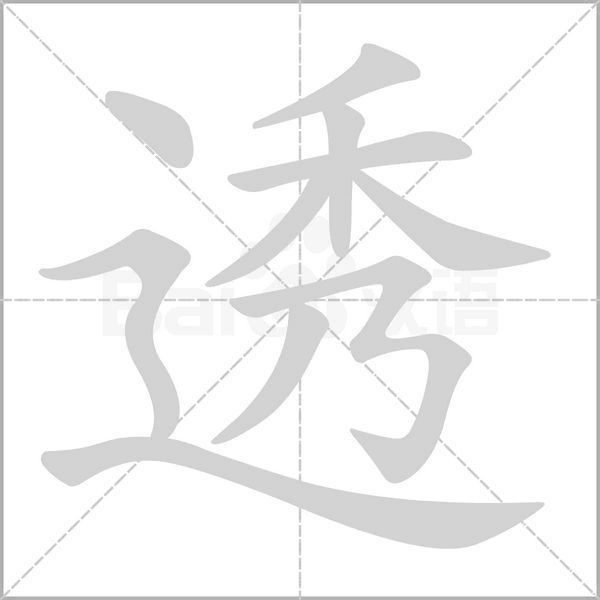 透字笔顺动画