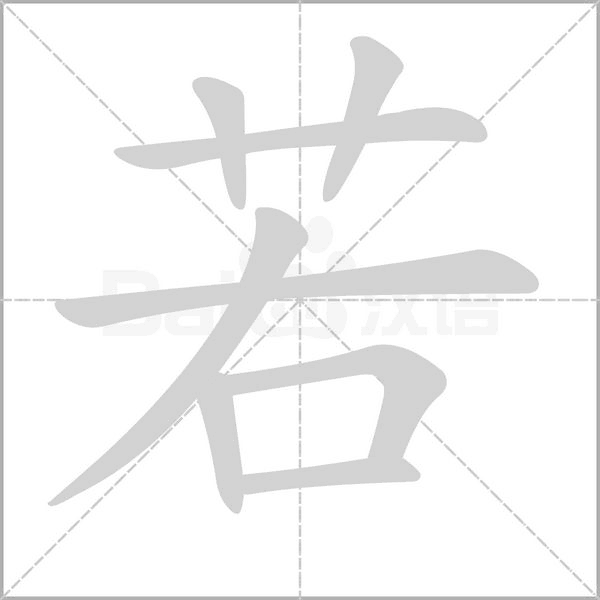 若字笔顺动画