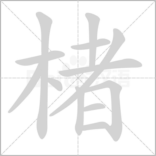 楮字笔顺动画