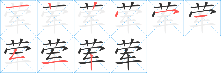 荤字笔顺写法