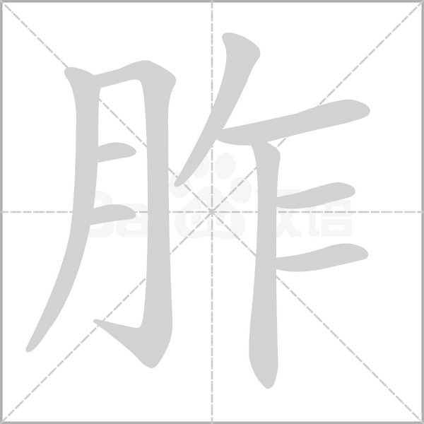 胙字笔顺动画