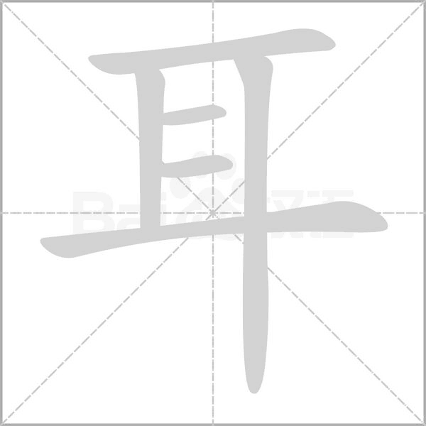 耳字笔顺动画