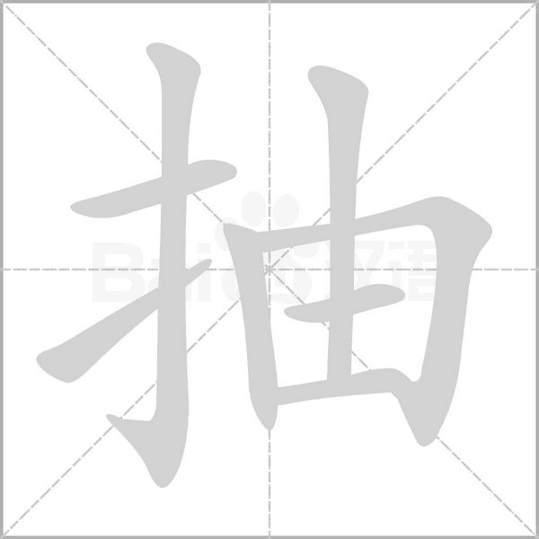 抽字笔顺动画