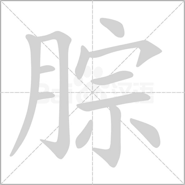 腙字笔顺动画