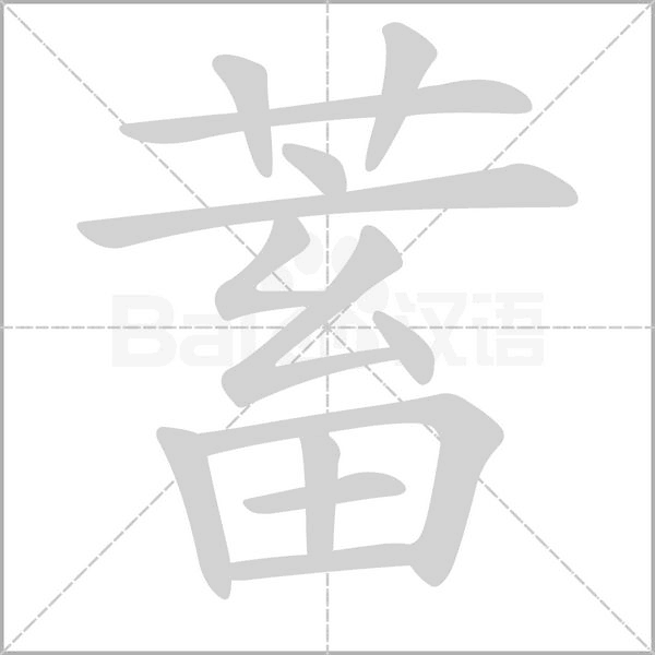 蓄字笔顺动画