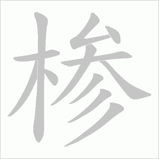 椮字笔顺动画