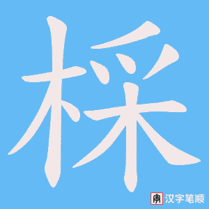 棌字笔顺动画