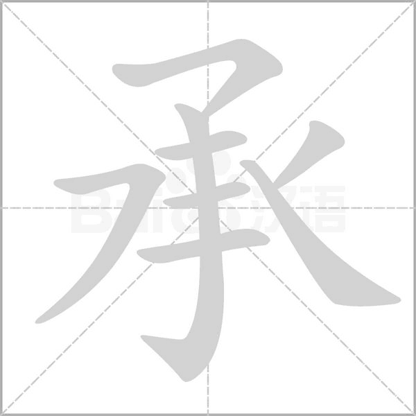 承字笔顺动画