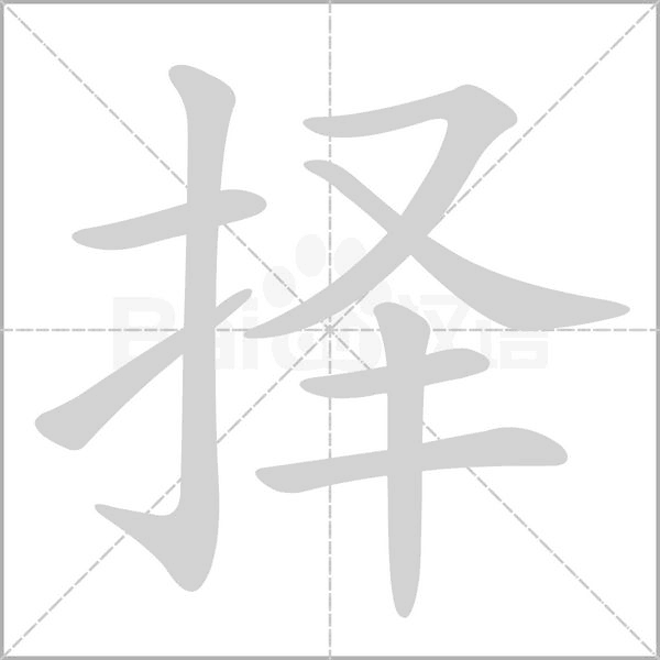 择字笔顺动画