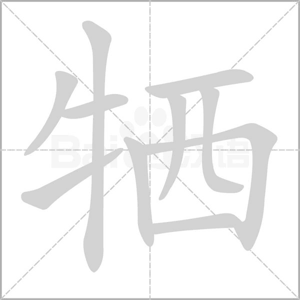 牺字笔顺动画