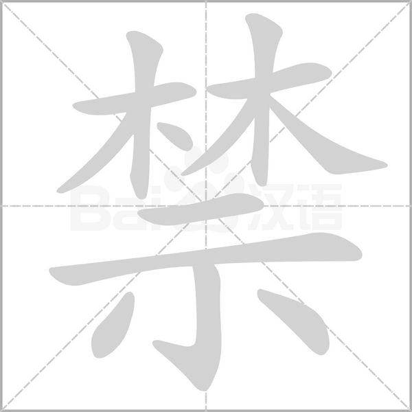禁字笔顺动画