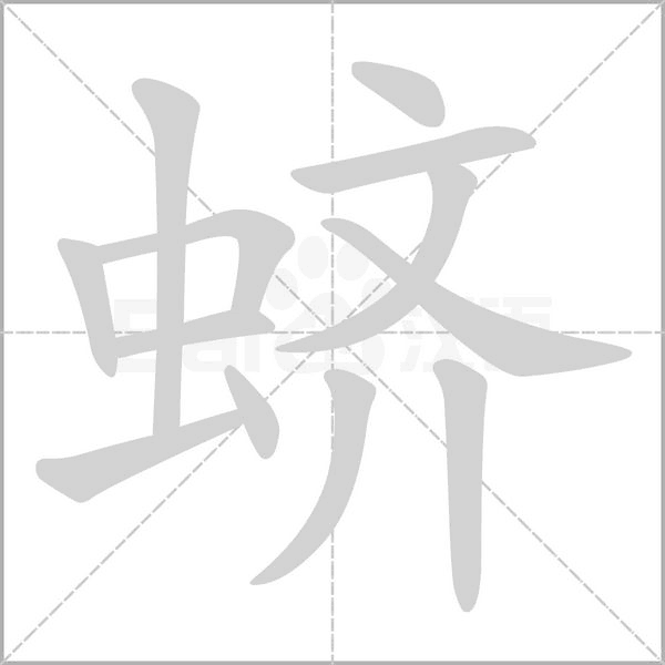 蛴字笔顺动画
