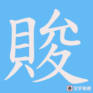 賐字笔顺动画