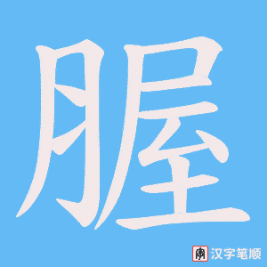 腛字笔顺动画