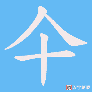 仐字笔顺动画