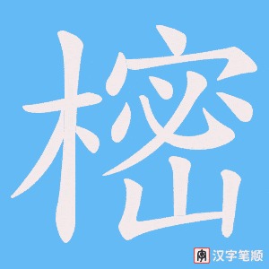 樒字笔顺动画