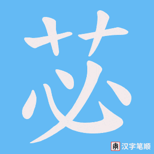 苾字笔顺动画