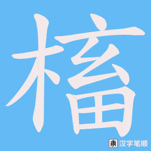 槒字笔顺动画