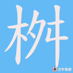 桝字笔顺动画