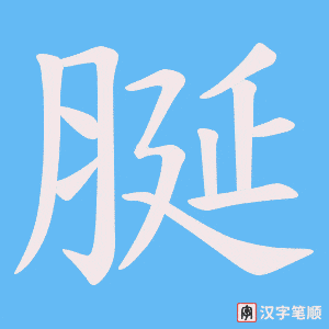 脠字笔顺动画