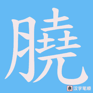 膮字笔顺动画