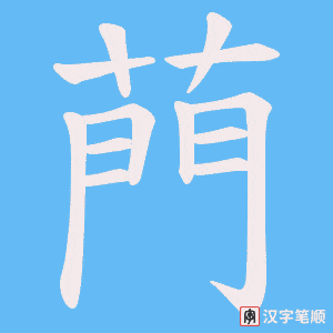 菛字笔顺动画