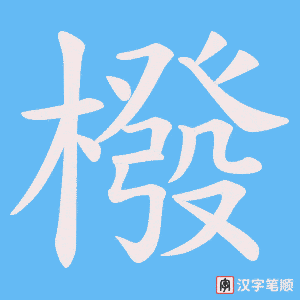 橃字笔顺动画