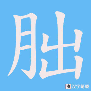 朏字笔顺动画