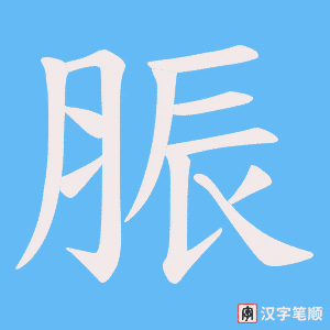 脤字笔顺动画