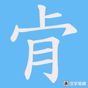 肻字笔顺动画