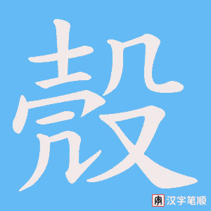 殼字笔顺动画