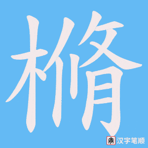樇字笔顺动画