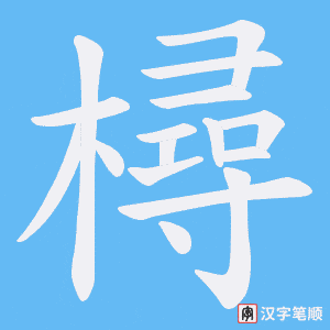樳字笔顺动画