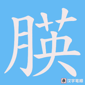 朠字笔顺动画